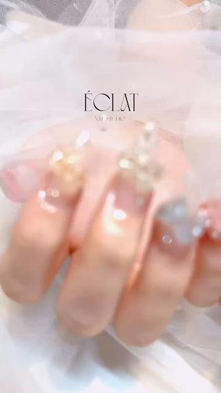 ネイル éclat nail studio（She nail studio内）所属・韓国ワンホン éclat🩵飯山のネイルデザイン