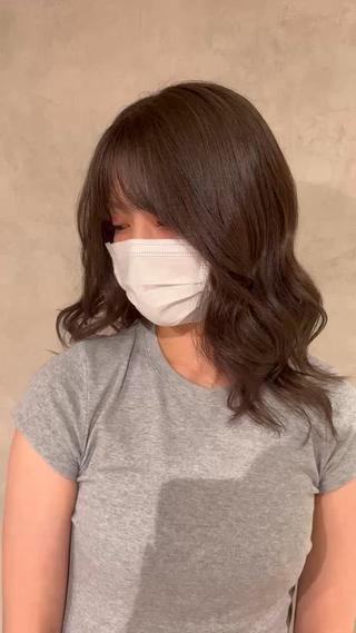 カラー mao 暖色 海外風カラー🌿❤️のヘアスタイル