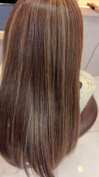 セミロング カラー beaute錦糸町 🦖⋆͛yuka💚のヘアスタイル