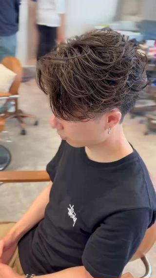 ショート パーマ メンズ 中島 耀一朗のヘアスタイル