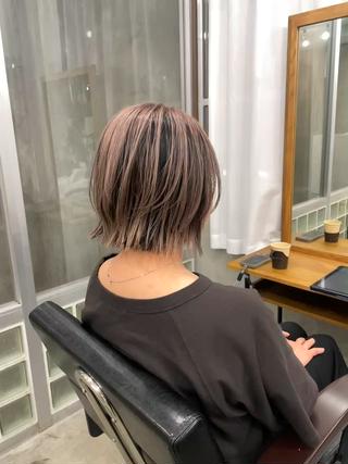 ミディアム カラー パーマ current所属・予約数1800件突破 💫高橋憂也💫のヘアスタイル