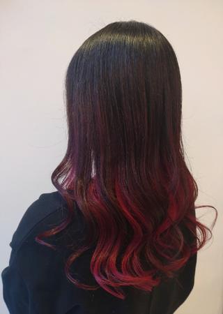 ロング カラー SAKUMA お手入れ簡単ヘアのヘアスタイル