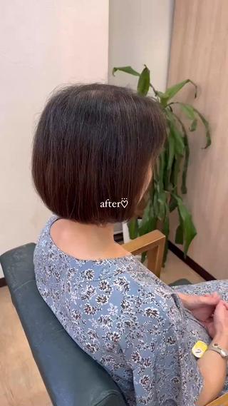 ショート MAHIRU🤍 艶髪･ストレート🫧のヘアスタイル