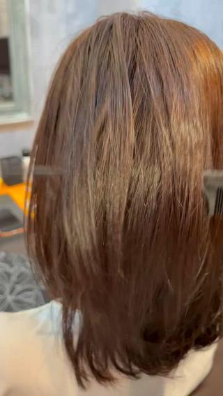 ミディアム 🍀艶髪縮毛矯正/ 風殿　滉太🍀のヘアスタイル