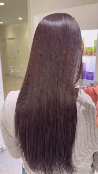 ロング カラー パーマ ヘアアレンジ メンズ キッズ 透明感カラー／ 新潟万代/池野里衣のヘアスタイル