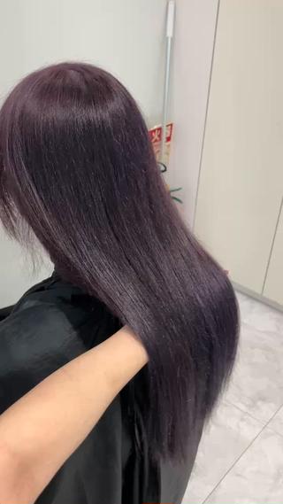 ロング カラー ヘアアレンジ 🫧透明感ラベンダー 似合わせ🫧あい🫧のヘアスタイル