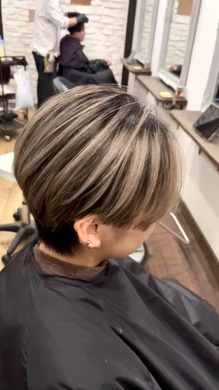 カラー バレイヤージュモデル 募集中宮本宗嵩のヘアスタイル