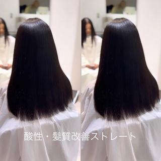 セミロング パーマ 👑松山ストレート/ メンズヘア/龍仁👑のヘアスタイル