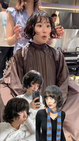 ショート パーマ Qin shaire salon 原宿所属・🌿パーマ/ボブ/ レイヤー/Mikiのヘアスタイル