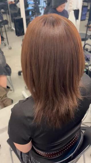 ミディアム カラー ‎ミルクティー指名 No.1 晃哉‎のヘアスタイル