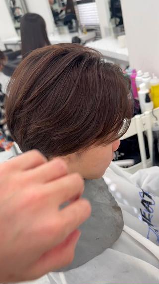 メンズ 曲がる縮毛矯正✨️ パーマ🌀 晃哉‎のヘアスタイル