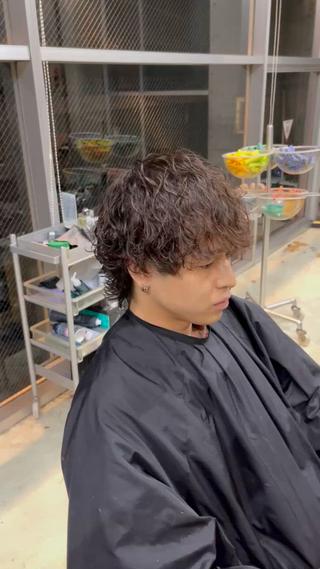 波巻きパーマ 
