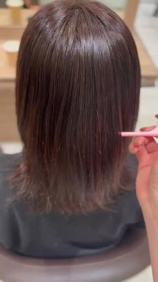 ミディアム カラー ☁🫧縮毛矯正 /春奈🪽🫧のヘアスタイル