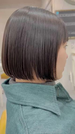 ミニボブ
切りっぱなしボブ
縮毛矯正