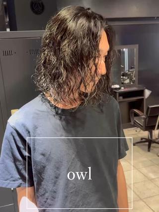ロング ヘアアレンジ メンズ メンズ特化 美容師✨ アメ村 堀江颯瑛のヘアスタイル