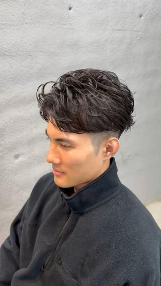 パーマ メンズ 松田 巨太郎のヘアスタイル