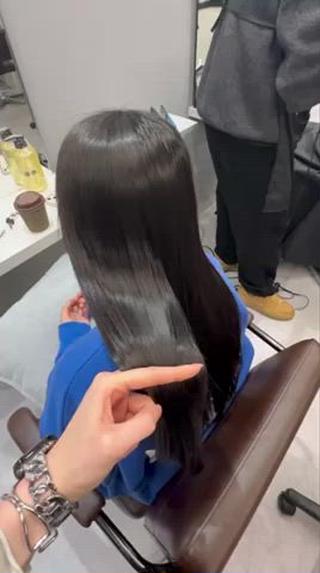 ロング 韓国風✨髪質改善✨ 縮毛矯正✨松浦知奈美のヘアスタイル