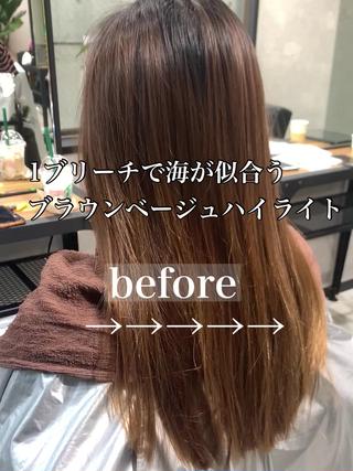 ロング カラー 岡崎勇人/レイヤー/ 韓国/ケラチンTRのヘアスタイル