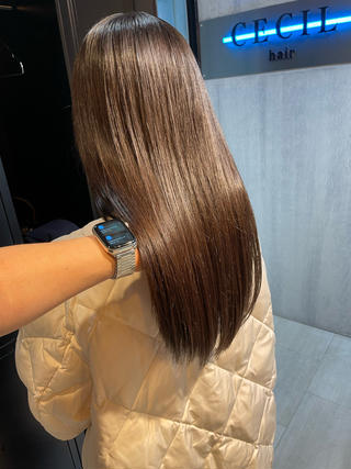 セミロング カラー 美髪プロデュース /岡崎勇人のヘアスタイル