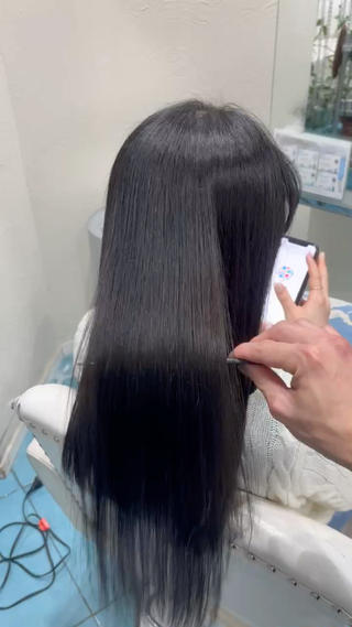 ロング muze所属・髪質改善/酸性ストレ ート/ブリーチ縮毛のヘアスタイル