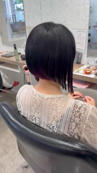 ショート インナーカラー/艶髪 カラー/karinのヘアスタイル
