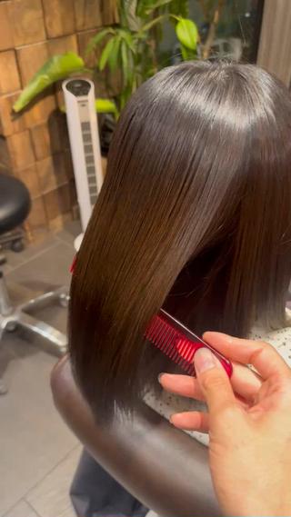 セミロング MINX似合わせボブ 髪質改善/岩城槙乃介のヘアスタイル