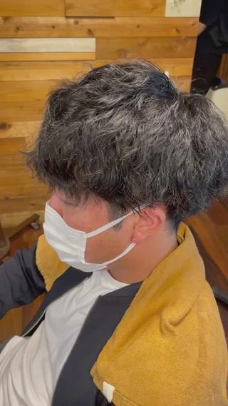 ミディアム パーマ メンズ RELACE所属・🌞谷川 幸也🌞のヘアスタイル