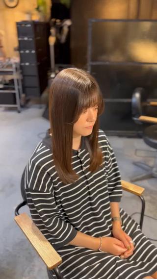 縮毛矯正とレイヤーかなりおすすめです！
柔らかい質感の縮毛矯正になります！ 