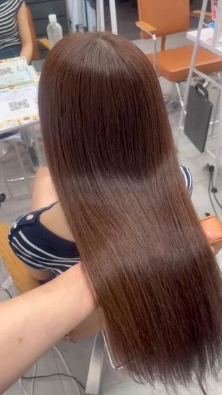 ロング 髪質改善/グレージュ サラサ🩶ᩚのヘアスタイル