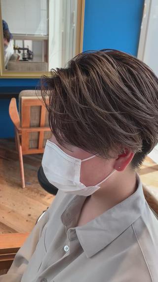 ショート カラー 吉沢遣人/レイヤー 艶カラー/パーマのヘアスタイル