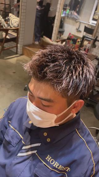 カラー メンズ 吉沢遣人/レイヤー 艶カラー/パーマのヘアスタイル