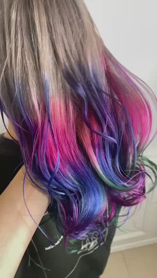 ロング カラー リルウヘアー 天王寺のヘアスタイル