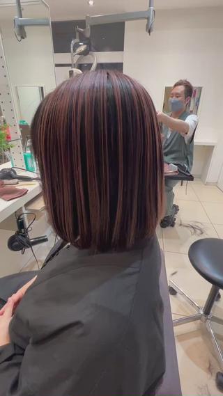 ミディアム カラー はだゆうき @hadadan08のヘアスタイル