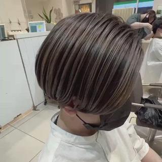 ショート カラー はだゆうき @hadadan08のヘアスタイル