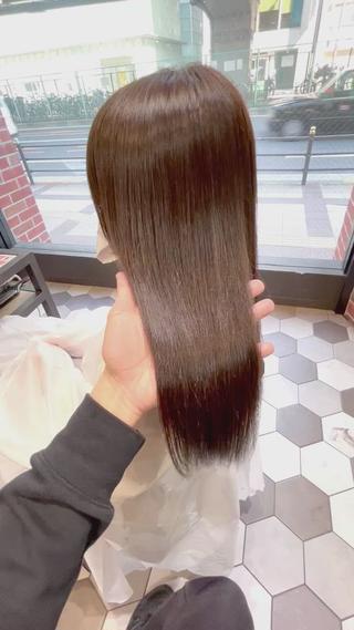ロング カラー パーマ 縞田 健一のヘアスタイル