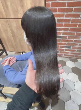 ロング パーマ 縞田 健一のヘアスタイル