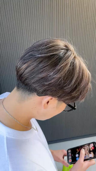 しっかり目のハイライトで外国人風でかっこいい！ 