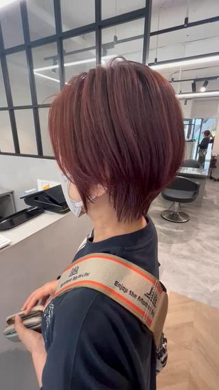 ショート カラー HAIR＆MAKE EARTH元住吉所属・髪質改善 特化掛川大輝のヘアスタイル