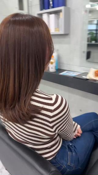 セミロング Endearing 銀座/レイヤーカットのヘアスタイル