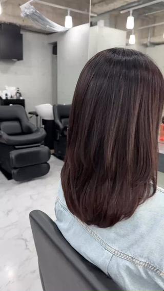 カラー Endearing 銀座/レイヤーカットのヘアスタイル