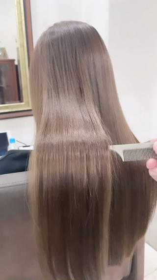 ダメージを最小限に抑えたツヤ髪カラーと最新の髪質改善トリートメントを1日にまとめて出来ます柔らかくなめらかな質感に必ずお客様が感動しています
 