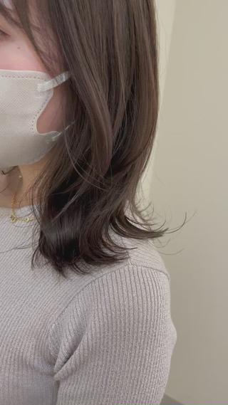 ミディアム カラー 髪質改善/縮毛矯正 /青山　早希🐾のヘアスタイル