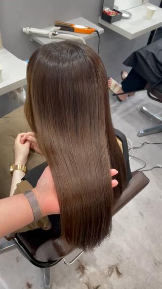 セミロング 髪質改善/縮毛矯正 /青山　早希🐾のヘアスタイル