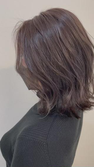 ミディアム カラー 髪質改善/縮毛矯正 /青山　早希🐾のヘアスタイル