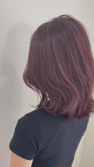 ミディアム カラー 髪質改善/縮毛矯正 /青山　早希🐾のヘアスタイル