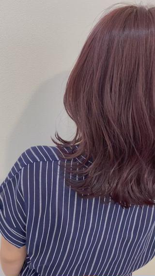 ミディアム カラー 髪質改善/縮毛矯正 /青山　早希🐾のヘアスタイル