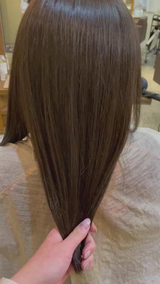 ミディアム カラー 髪質改善/縮毛矯正 /青山　早希🐾のヘアスタイル