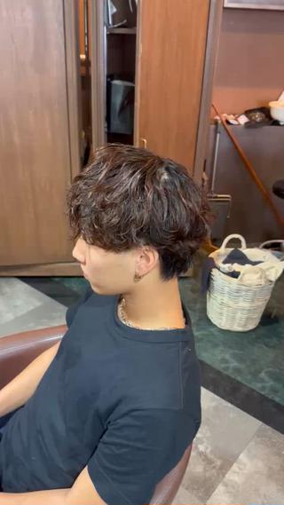 シャドウパーマでおとなっぽく 