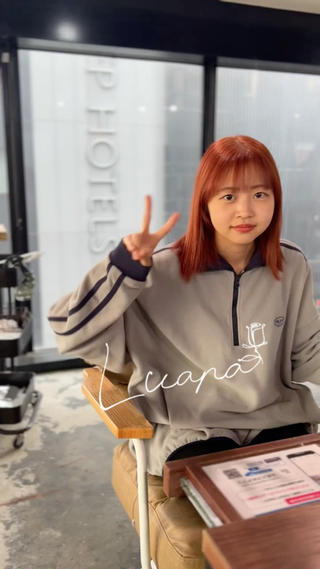 ミディアム カラー ブリーチ/透明感 カラー/SHISEIのヘアスタイル