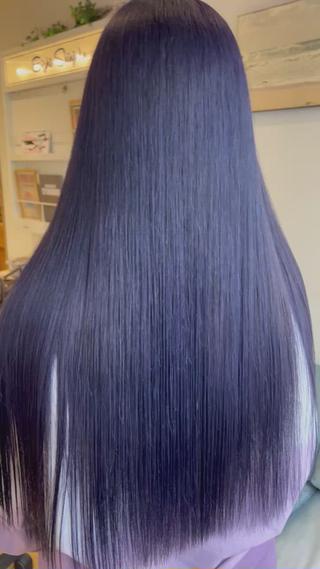 ロング 渋谷ハイトーン/ デザインカラー阿部のヘアスタイル